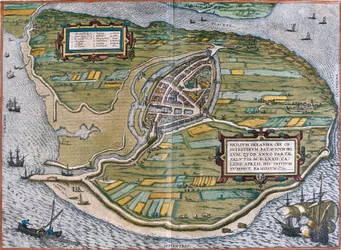 Plan de Brielle (Brilium), Nederland (etsing