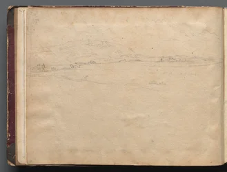 Album med utsikt over Roma og omgivelsene, landskapsstudier, side 03b: Romersk panoramalandskap