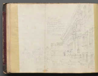 Album med utsikt over Roma og omegn, landskapsstudier, side 15b: romersk arkitektonisk utsikt
