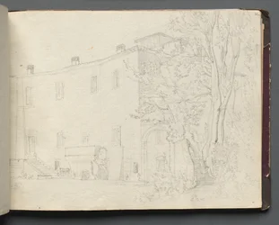 Album med utsikt over Roma og omegn, landskapsstudier, side 31a: Roman Architectural Study