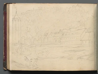 Album med utsikt over Roma og omegn, landskapsstudier, side 48b: Romersk landskap