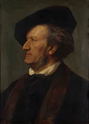 Portrett av komponisten Richard Wagner 1813-1883
