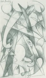 Franz Marc - Skissebok fra felten - Ark 09