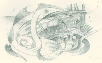 Franz Marc - Skissebok fra felten - Ark 29