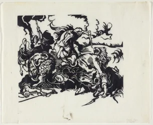 Løvejakt etter Delacroix