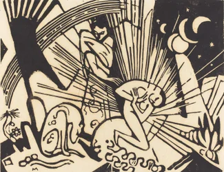 Forsoning (Versoehnung), 1912 (tresnitt i svart på japansk papir)