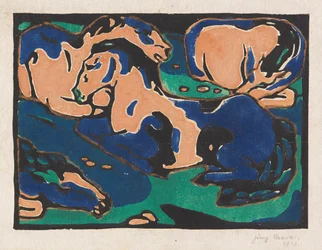 Hvilende hester, 1911-1912.