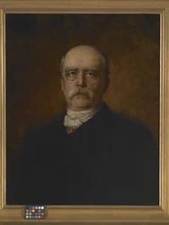 Portrett av Otto Eduard Leopold Von Bismarck (olje på lerret)
