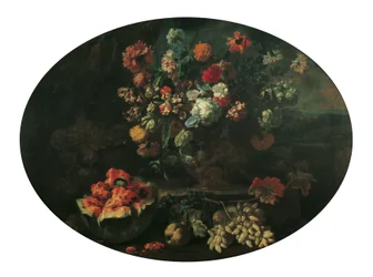 blomster og frukt