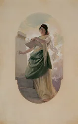 Epigrammet, en studie, 1890 (blyant, wc)