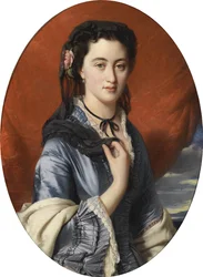 Portrett av grevinne Varvara Musina-Pushkina 1832-1885, 1864