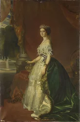 Portrett av Eugénie de Montijo 1826-1920, keiserinne av franskmennene, 1853