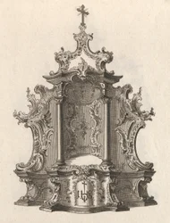 Design for et tabernakel, plate 2 fra serien 