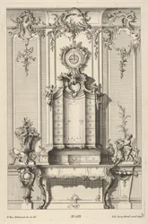 Wall Elevation with a Secretaire, fra 