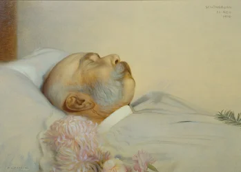 Keiser Franz Joseph I på dødsleie