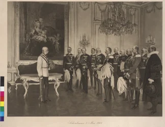 Besøk av den tyske prinsen av føderasjonene 8. mai 1908 på slottet Schönbrunn