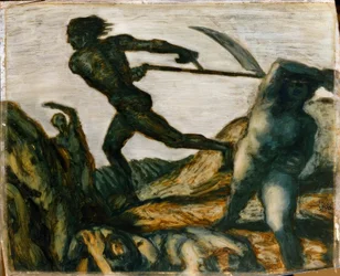 Slåttekaren, maleri, ca. 1923