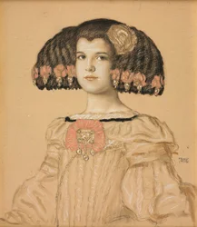 Portrett av Mary, kunstnerens datter, i spansk drakt, 1908