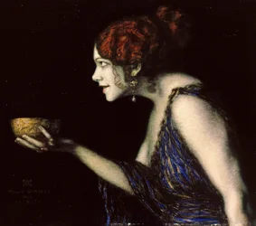 Tilla Durieux 1880-1971 som Circe, ca. 1913.