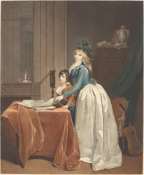 The Optical Viewer, ca. 1793 (etsing og vask)