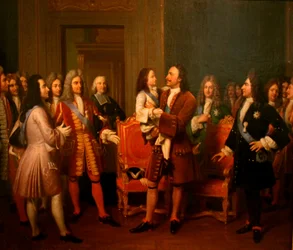 Louis Hersent - Peter I av Russland og Ludvig XV av Frankrike
