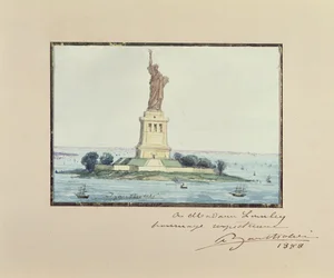 Frihetsgudinnen, Bedloe Island, New York City, 1888