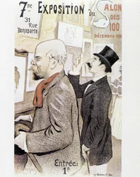 Verlaine - plakat for malersalongen, ca 1894.