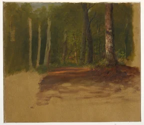 Tegning, En vei inn i skogen, 1850–60