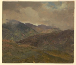 Tegning, Blå åser og grå skyer, Jamaica, mai–august 1865