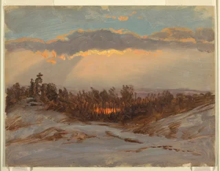 Tegning, Church#39;s Farm, Hudson, New York, 1870–80