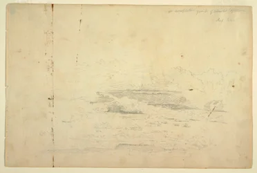 Tegning, skystudier, august 1844