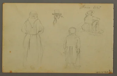 Tegning, Skyer, 1844
