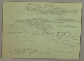 Tegning, Overskyet himmel, 1871
