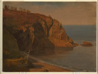 Tegning, kysten av Grand Manan Island, Canada, august eller september 1851