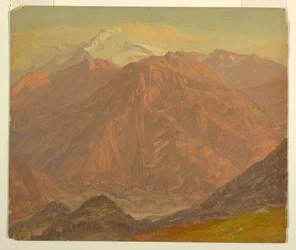 Tegning, Colombia eller Ecuador, fjell, 1853 eller 1857