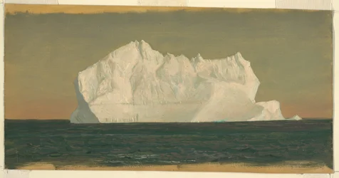 Tegning, flytende isfjell, juni eller juli 1859