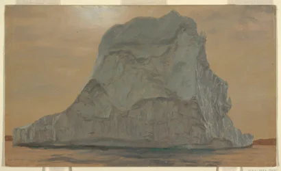 Tegning, Grått isfjell, juni eller juli 1865