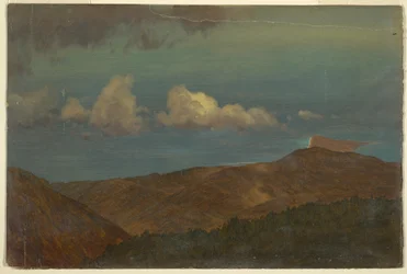 Tegning, Kupert landskap, 1865