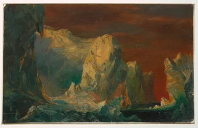 Tegning, Isfjellfantasi, sannsynligvis 1859