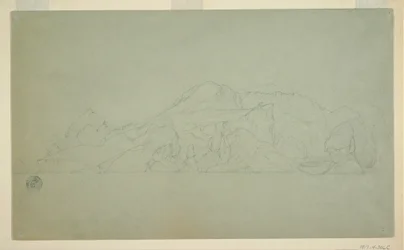 Tegning, Isfjell, juni eller juli 1859