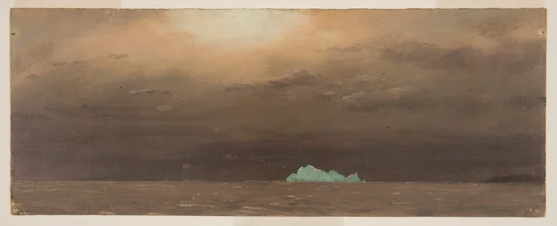 Tegning, Isfjell, Newfoundland, 1859