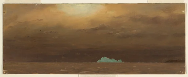 Tegning, Isfjell, Newfoundland, 1859