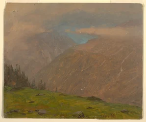 Tegning, italienske Alper, september 1868