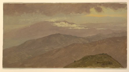 Tegning, landskap, august 1865