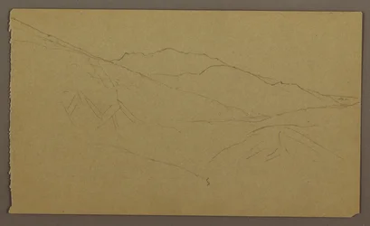 Tegning, landskap, mai–august 1865