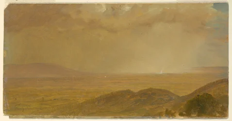 Tegning, landskap, mai 1865