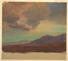 Tegning, Landskap, nær Palastine eller Syria, 1868