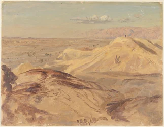 Tegning, Landskap nær Petra, februar 1868