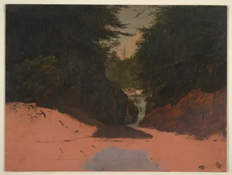 Tegning, Maine, fjellbekk, august–september 1851