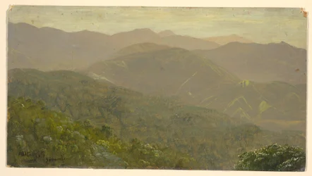 Tegning, fjellandskap, august 1865